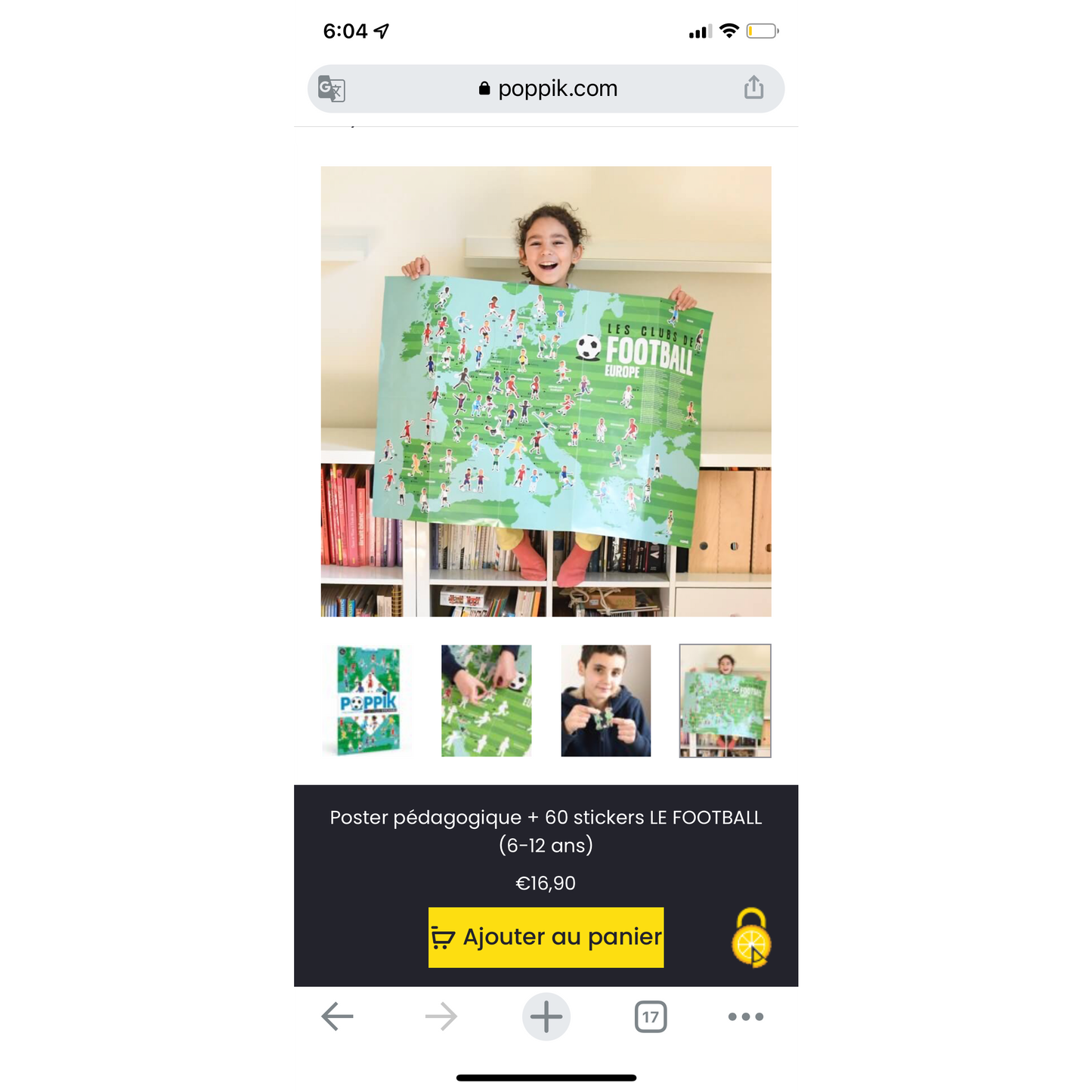 Soccer Sticker poster - Serenity Toys Boutique