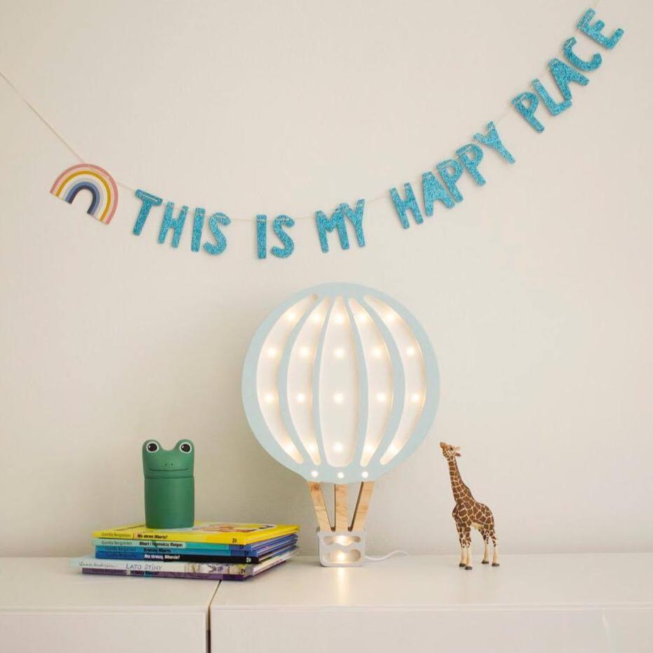 Wooden Hot Air Balloon Lamp - Serenity Toys Boutique