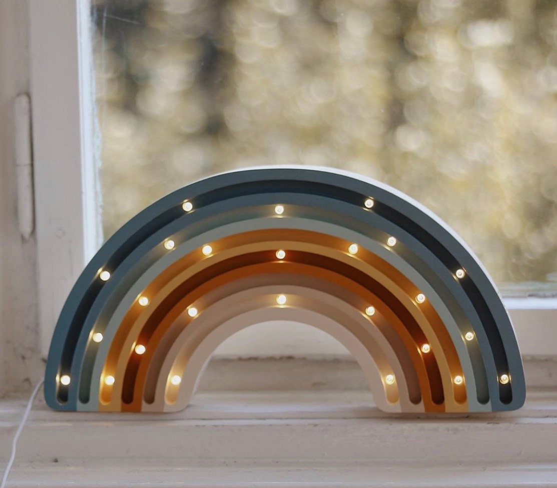 Wooden Rainbow Lamps