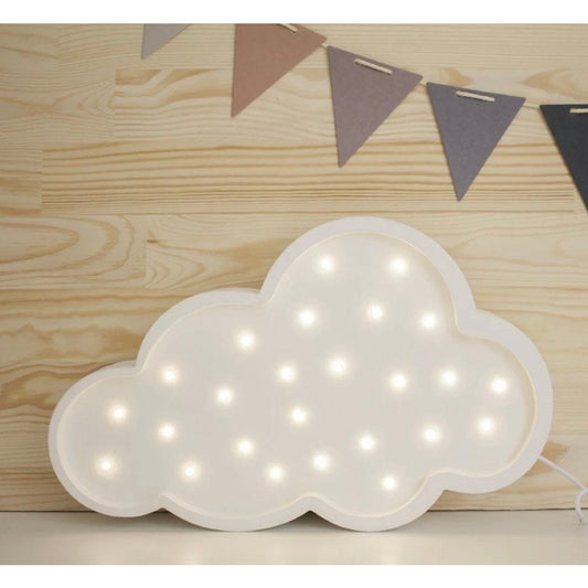 Wooden White Cloud Lamp
