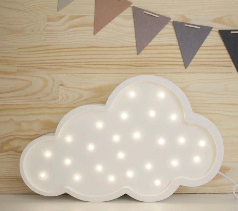 Wooden White Cloud Lamp