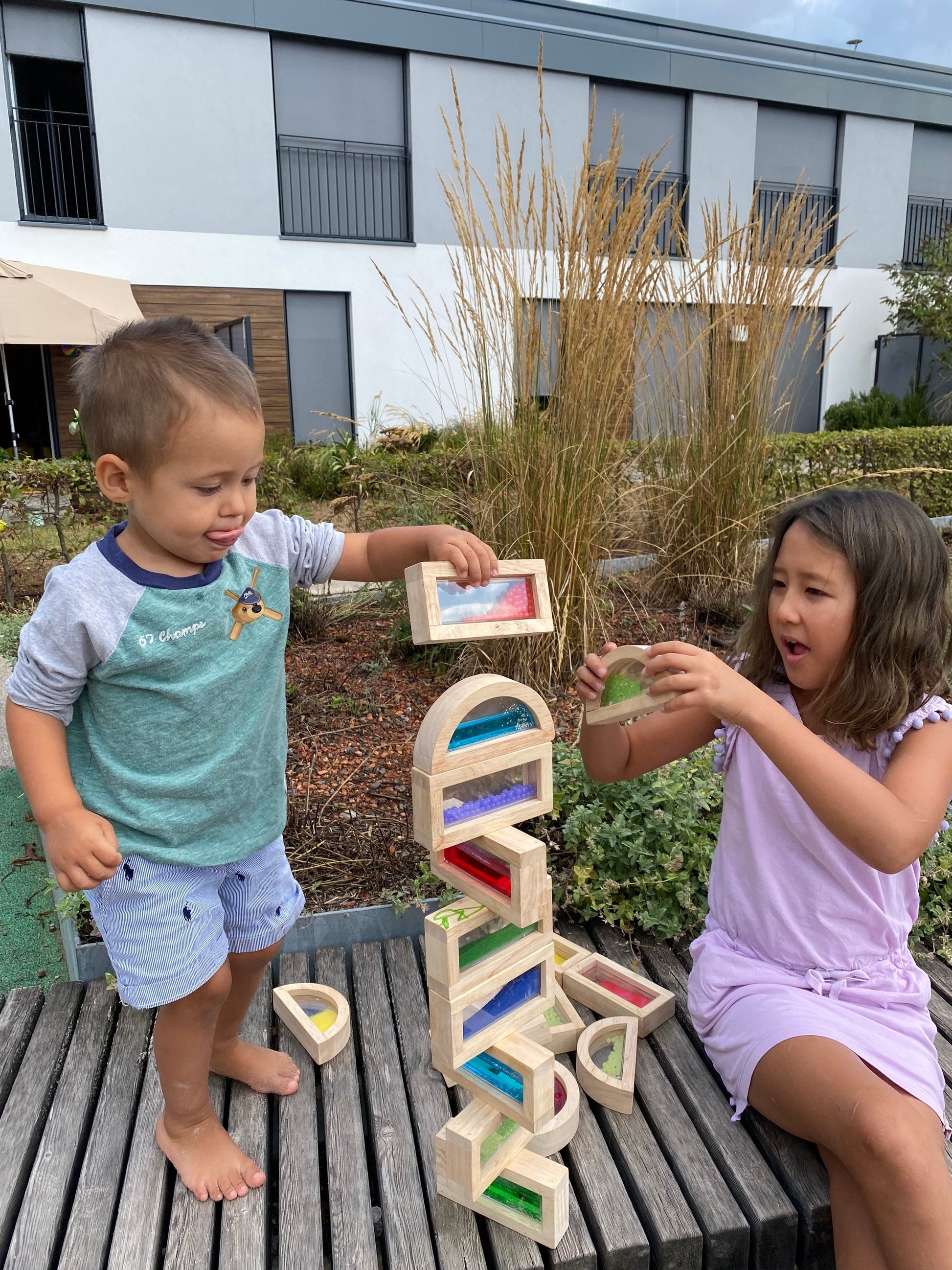 Sensory Rainbow Blocks