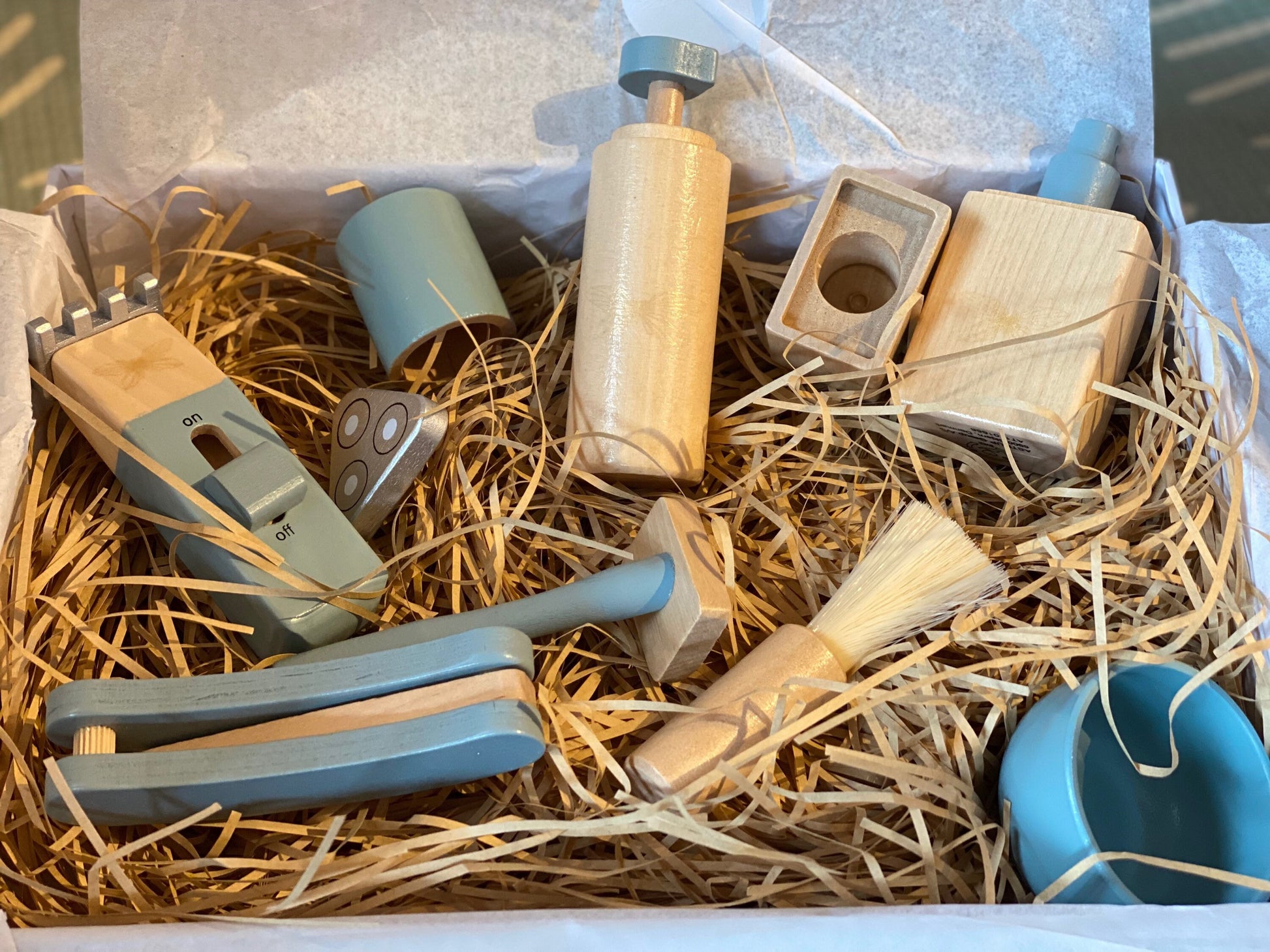 Wooden Shaving kit