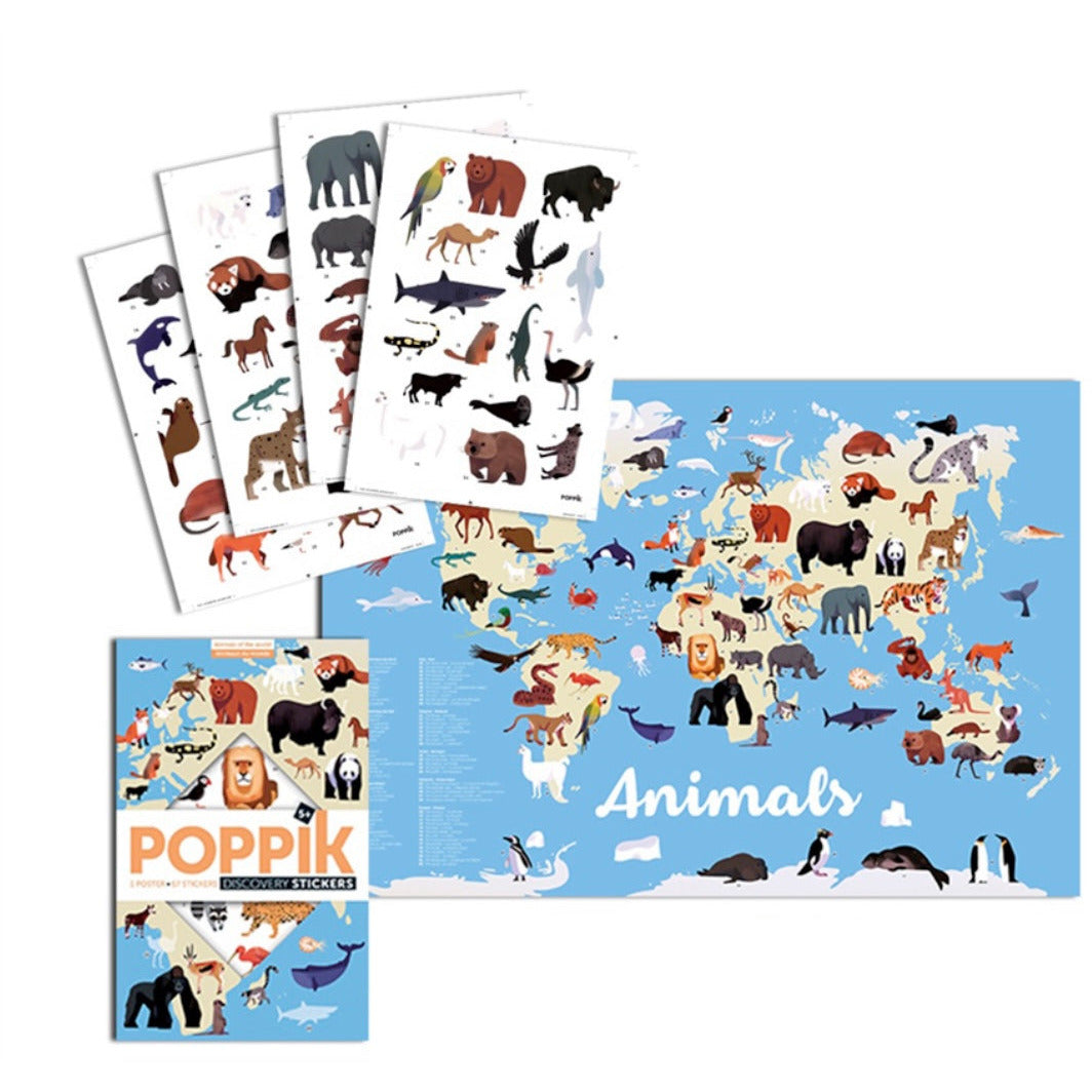 Animal  Sticker Poster - Serenity Toys Boutique