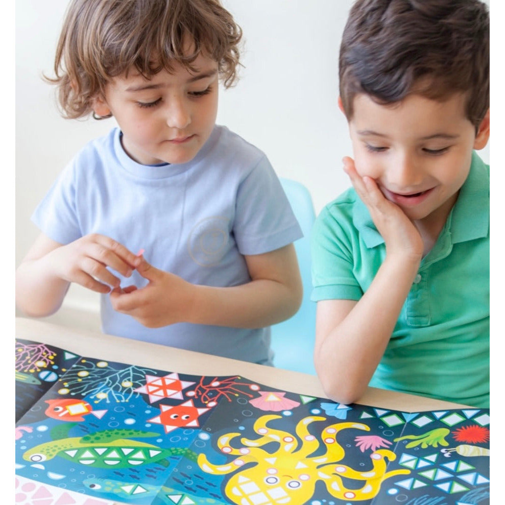 Aquarium Giant Mosaic Sticker Activity - Serenity Toys Boutique
