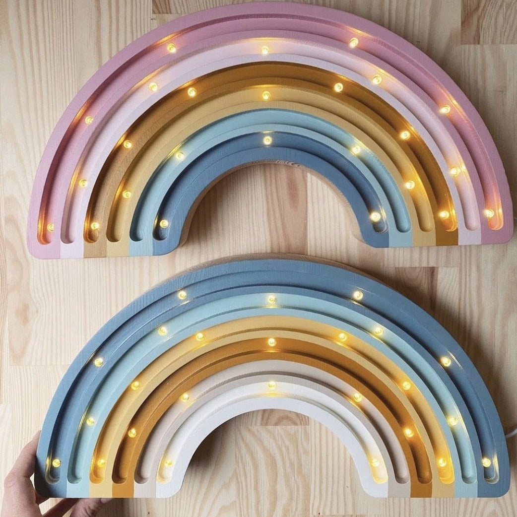 Wooden Retro Rainbow Lamp - Serenity Toys Boutique