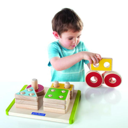 Sort and Stack Shapes - Serenity Toys Boutique