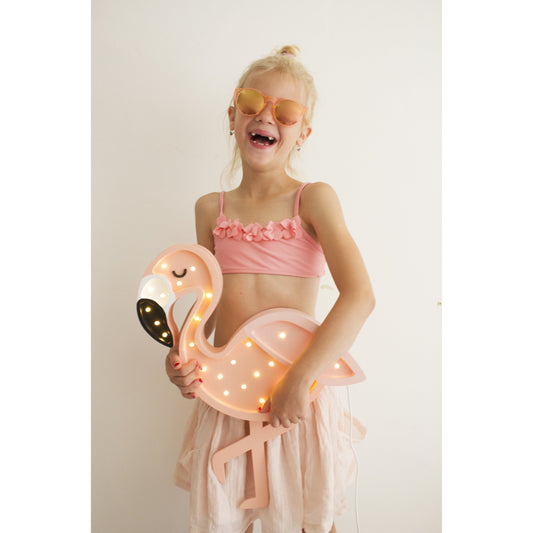 Wooden Flamingo Lamp - Serenity Toys Boutique